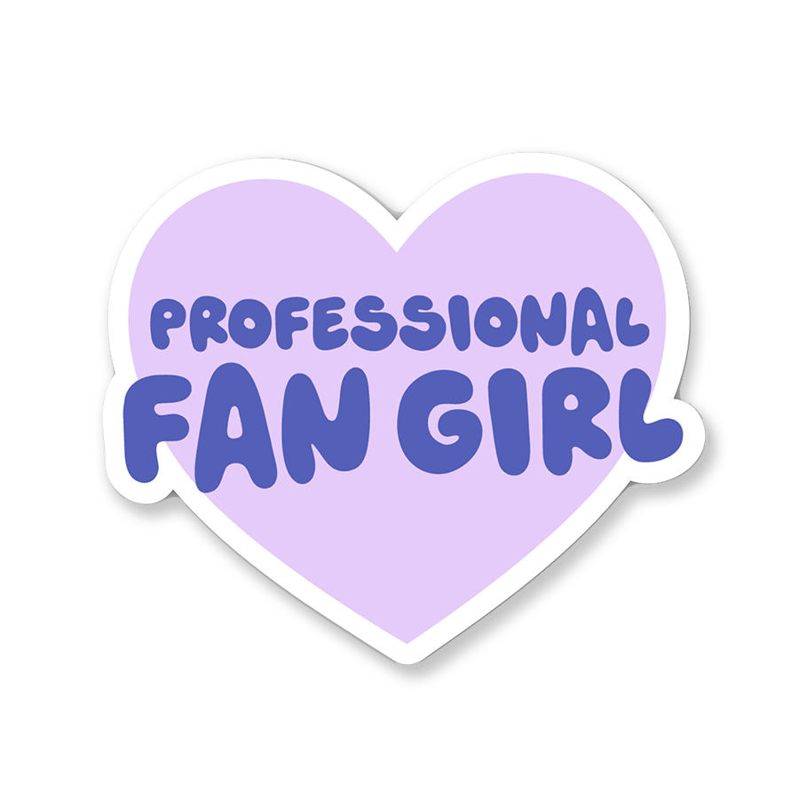 Professional Fan Girl Sticker
