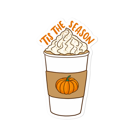 Pumpkin Spice 'Tis The Season Sticker