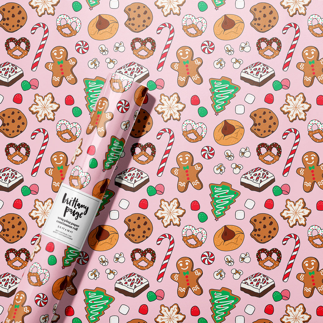 Christmas Cookies & Desserts Wrapping Paper