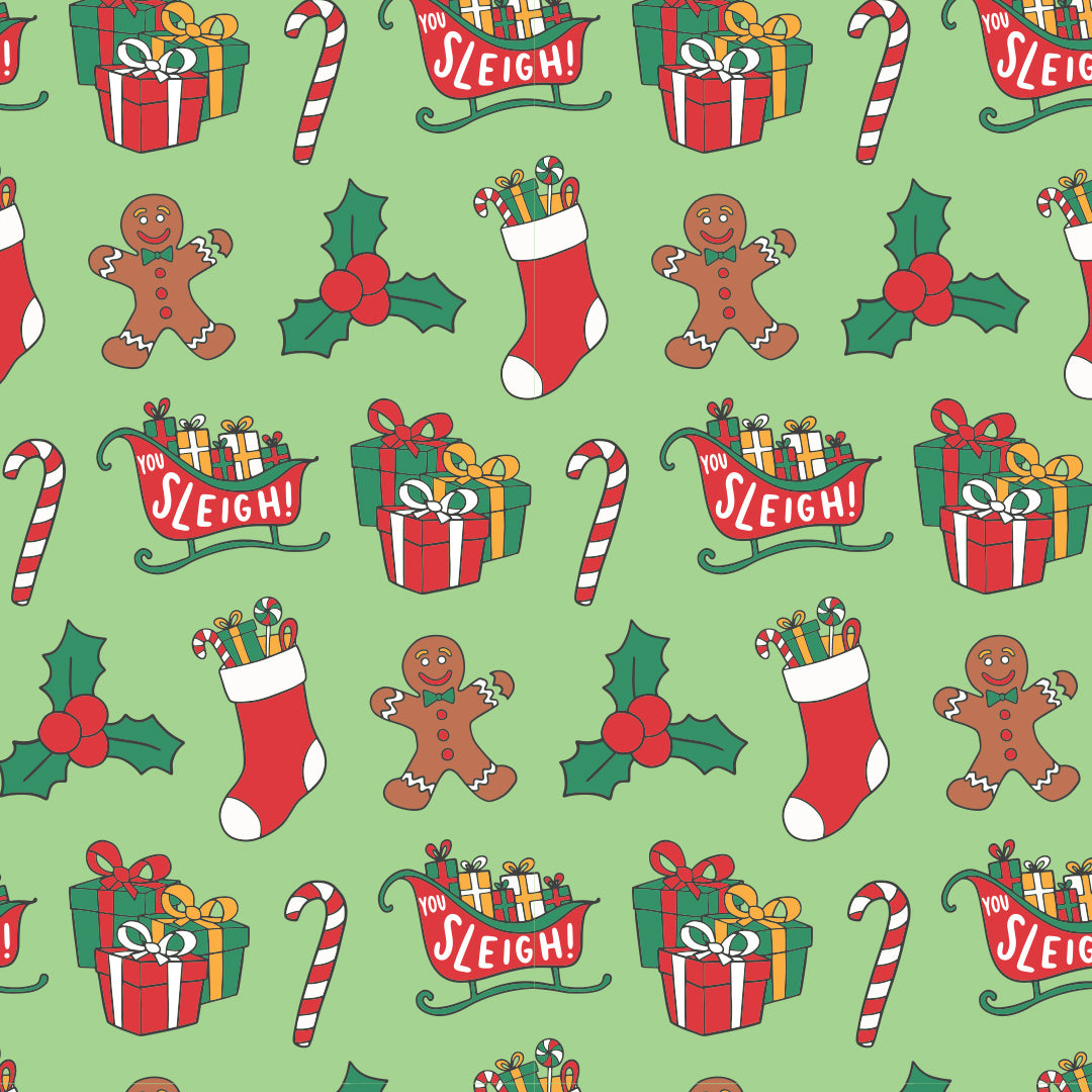 Traditional Christmas Wrapping Paper