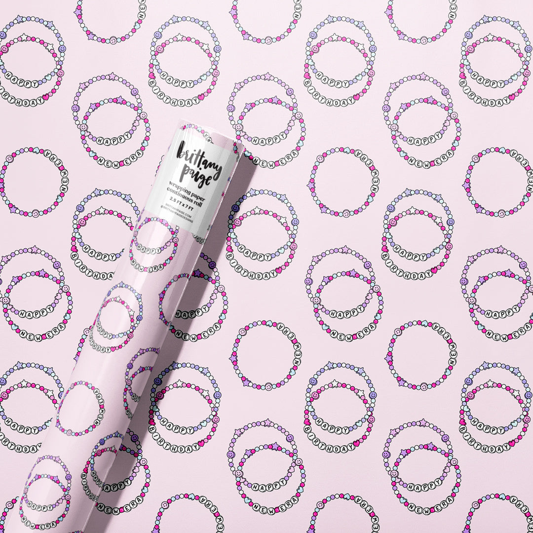 Birthday Friendship Bracelets Wrapping Paper