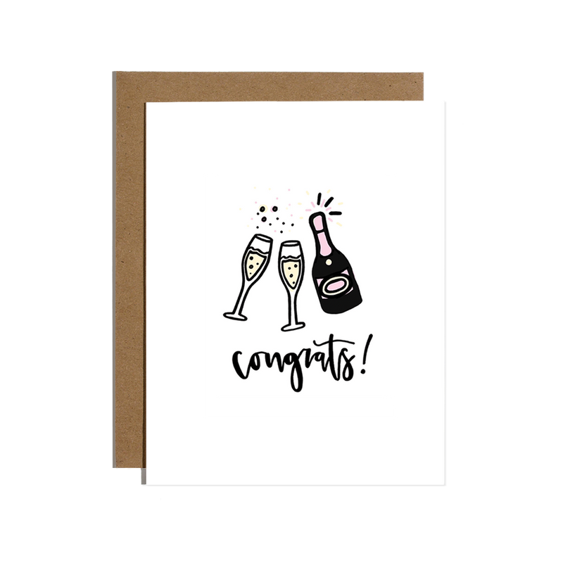 Congrats Champagne Card