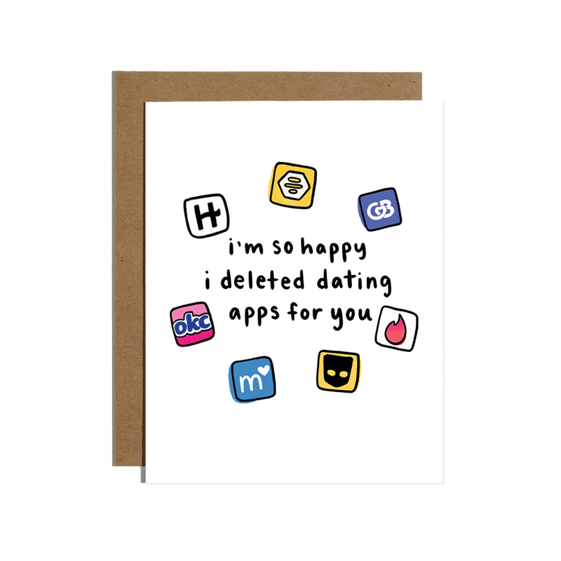 Deleted Dating Apps Card
