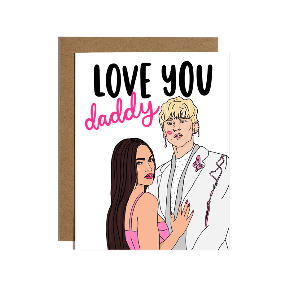 MGK and Megan Love You Daddy Card