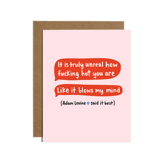 Adam Levine Text Messages Love Card