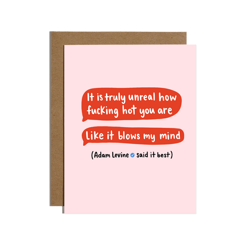 Adam Levine Text Messages Love Card