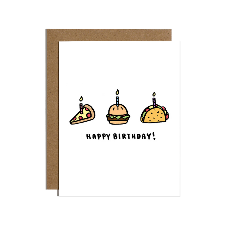 Happy Birthday Foods Card