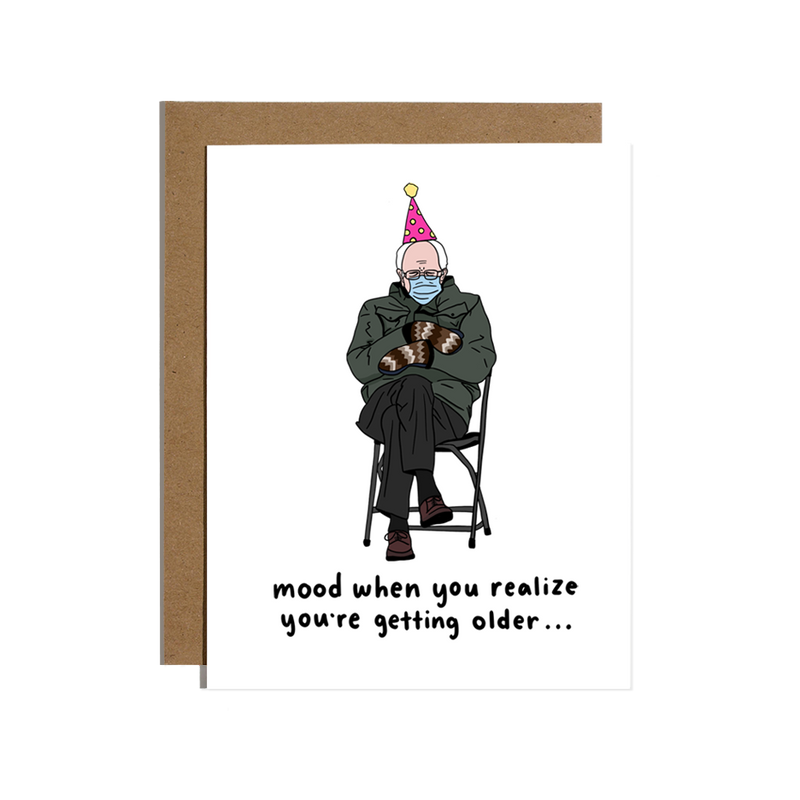 Bernie Sanders Mood Birthday Card