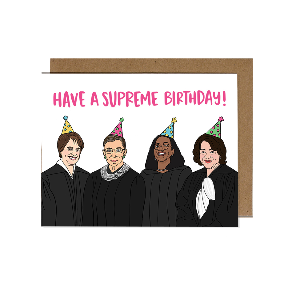 Supreme Court Justices Birthday Card