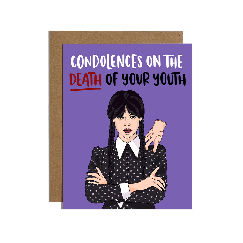 Condolences on The Death of Your Youth Birthday Card