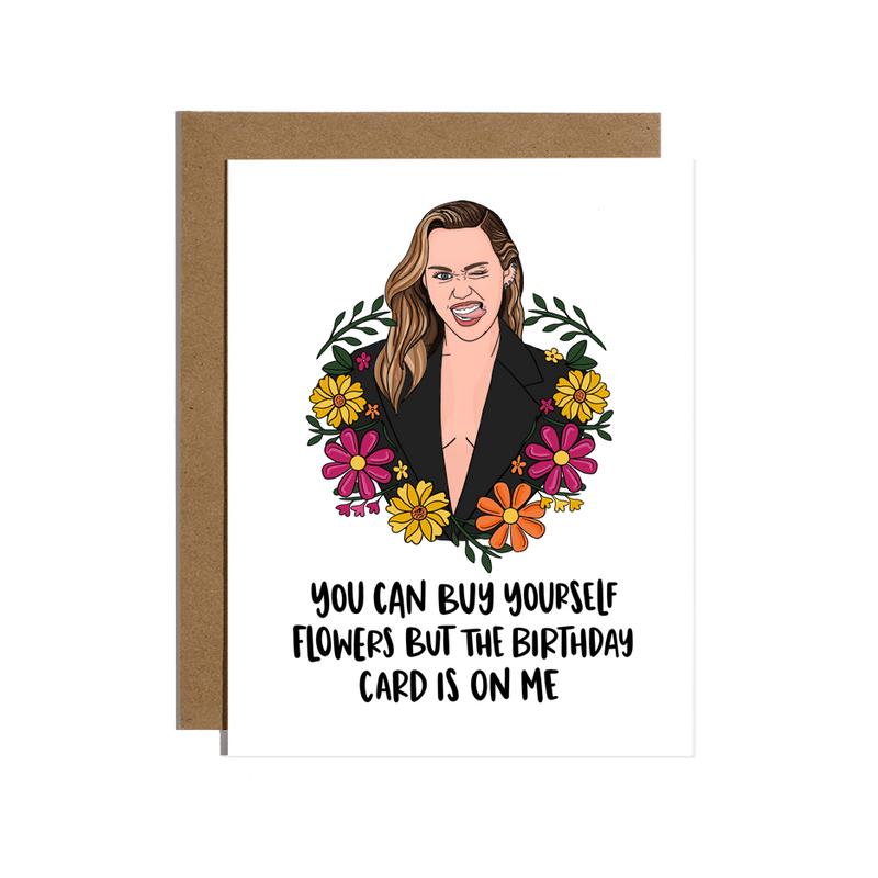 Buy Yourself Flowers Birthday Card