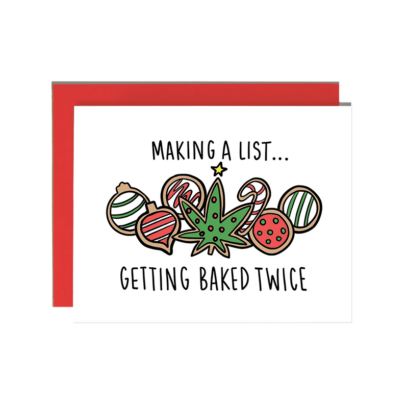 Getting Baked Twice Holiday Card