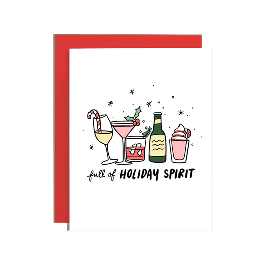 Full Of Holiday Spirit Christmas Card