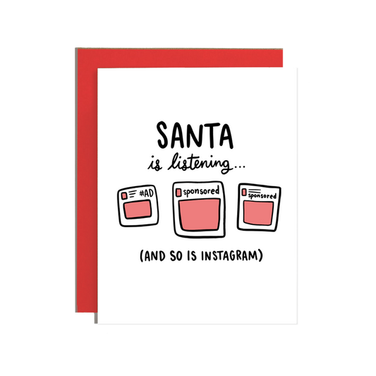 Santa and Instagram Holiday Card