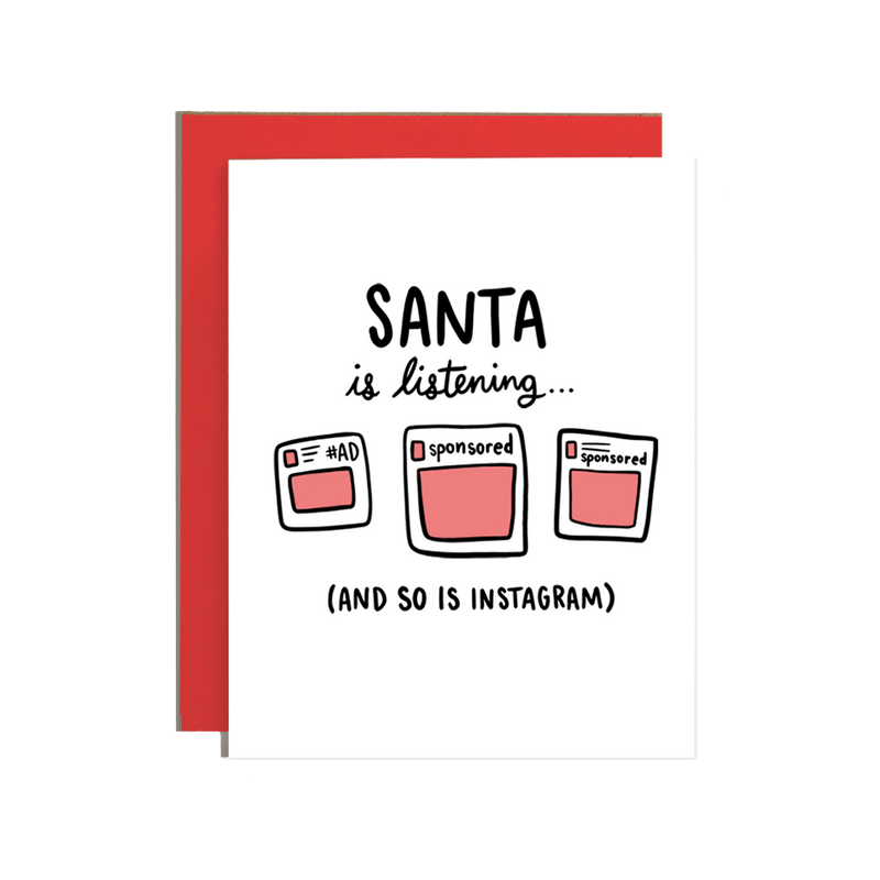 Santa and Instagram Holiday Card