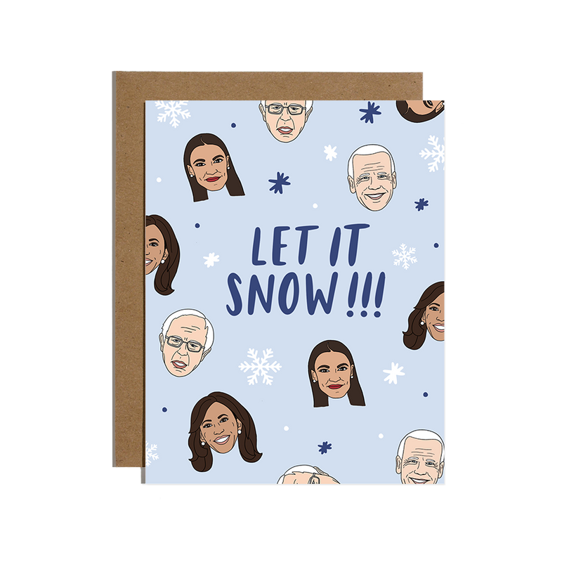 Let it Snow Liberal Holiday Card