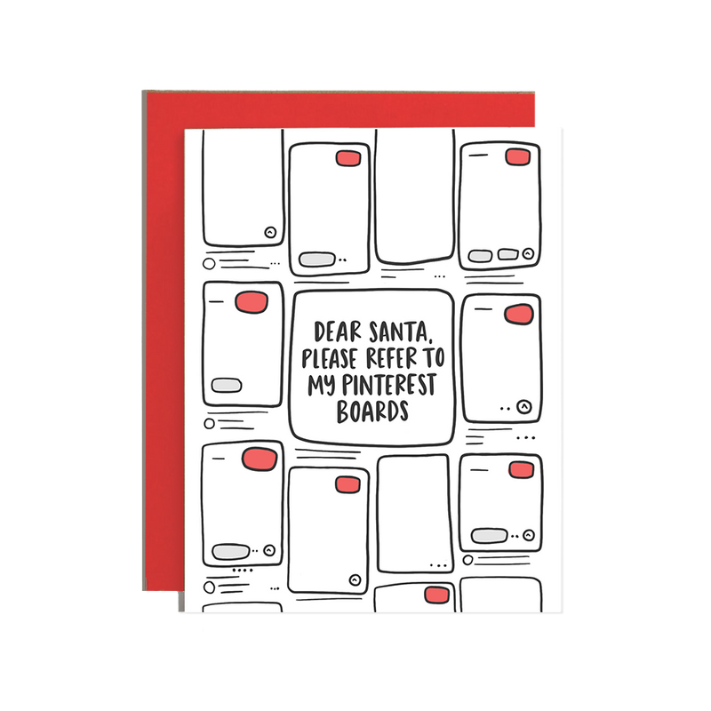 Pinterest Boards Holiday Card