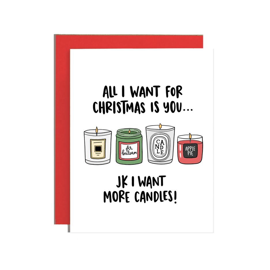 All I Want for Christmas is Candles Holiday Card