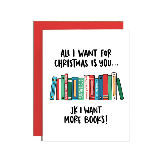 All I Want for Christmas is Books Holiday Card