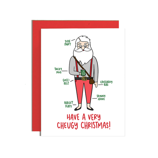 Santa Cheugy Christmas Holiday Card