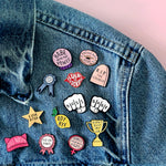 Put On Pants Ribbon Enamel Pin