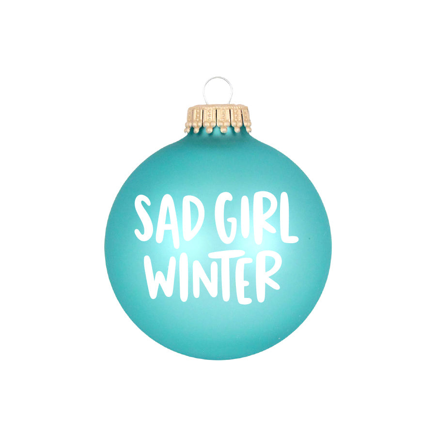 Sad Girl Winter Ornament