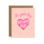 Birthday Babe Sticker Card