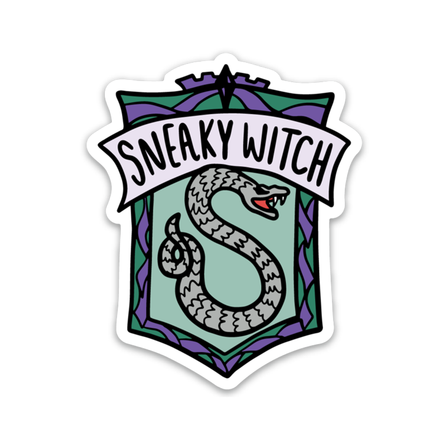 Sneaky Witch Sticker