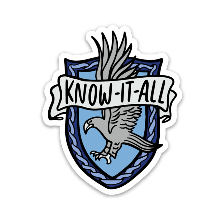 Know-It-All Sticker