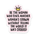 Woman's Crown Sticker