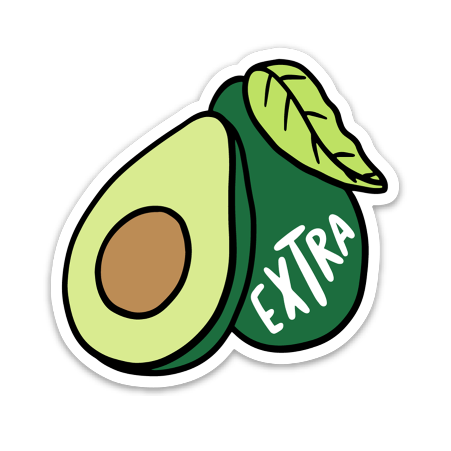 Avocado Extra Sticker