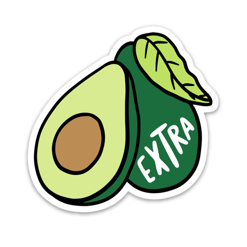 Avocado Extra Sticker