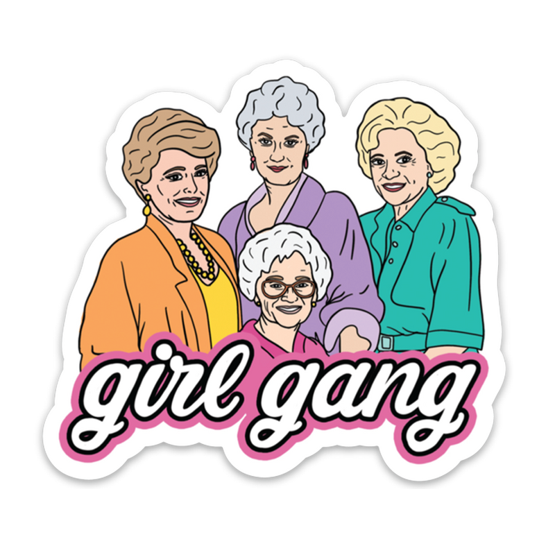 Golden Gals Girl Gang Sticker