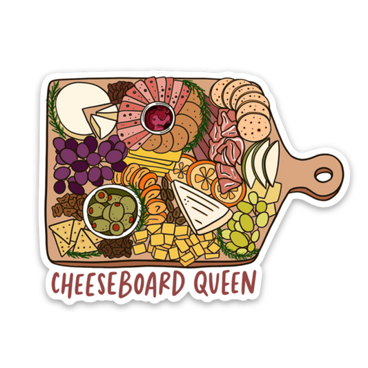 Cheeseboard Queen Charcuterie Sticker