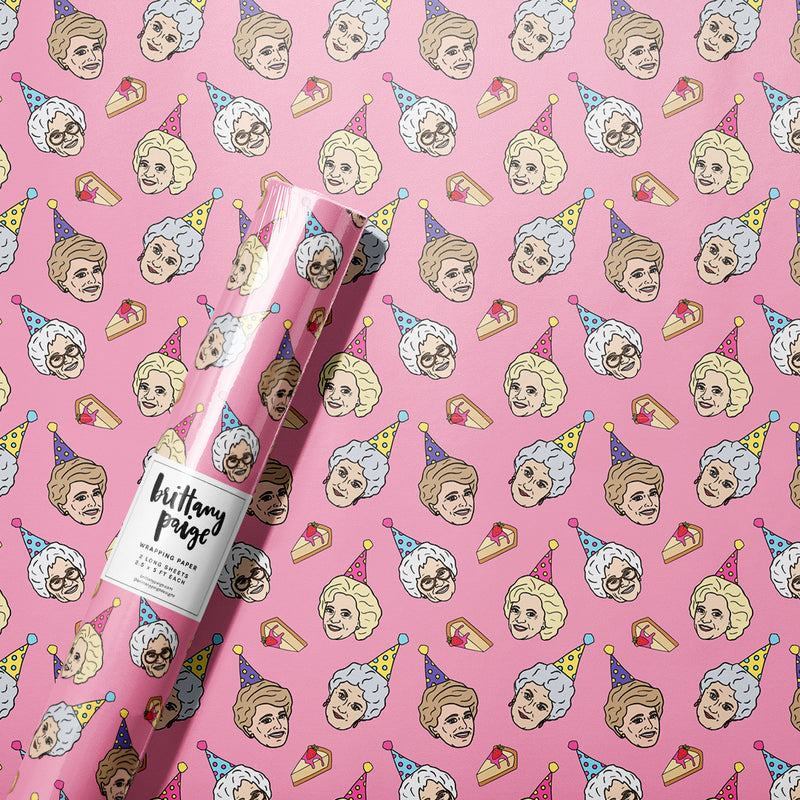Golden Gals Wrapping Paper