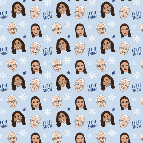 Liberal Snowflake Christmas Wrapping Paper