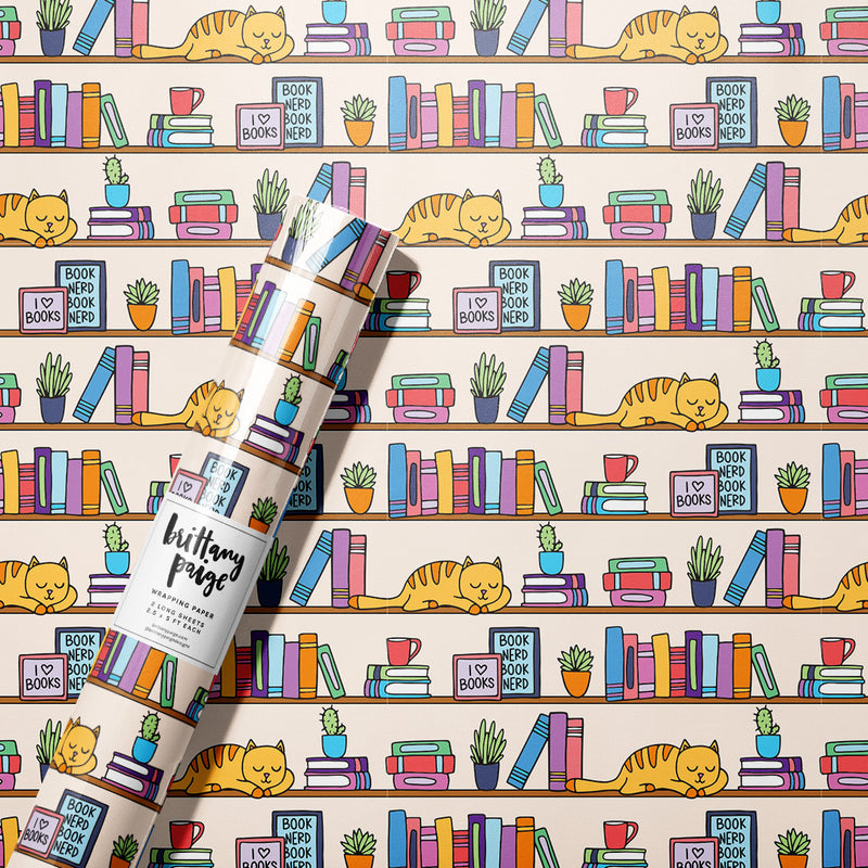 Book Store Reading Wrapping Paper